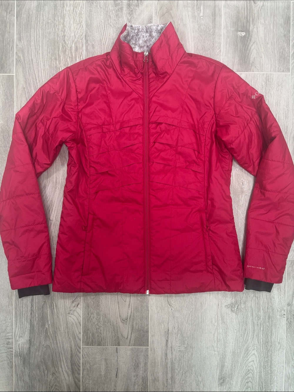 Columbia Women's Omni-Heat Insulated Puffer Jacket Magenta Deep Pink Red